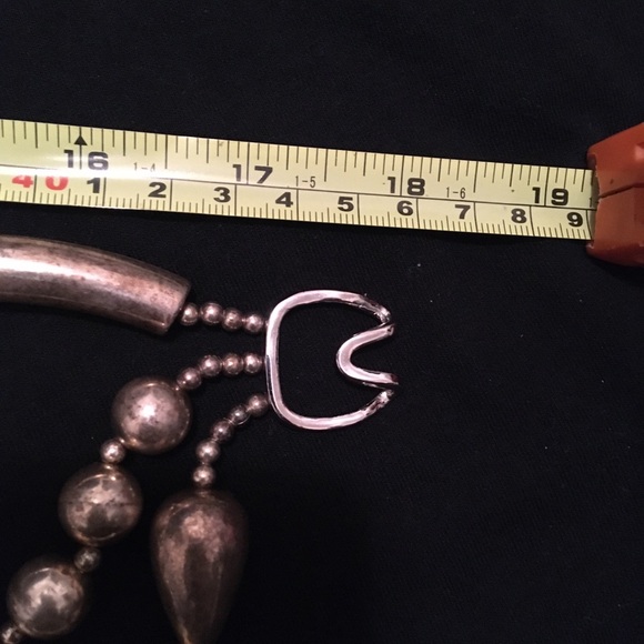 Vintage Layered Silver Tone Beaded Necklace - Picture 8 of 8